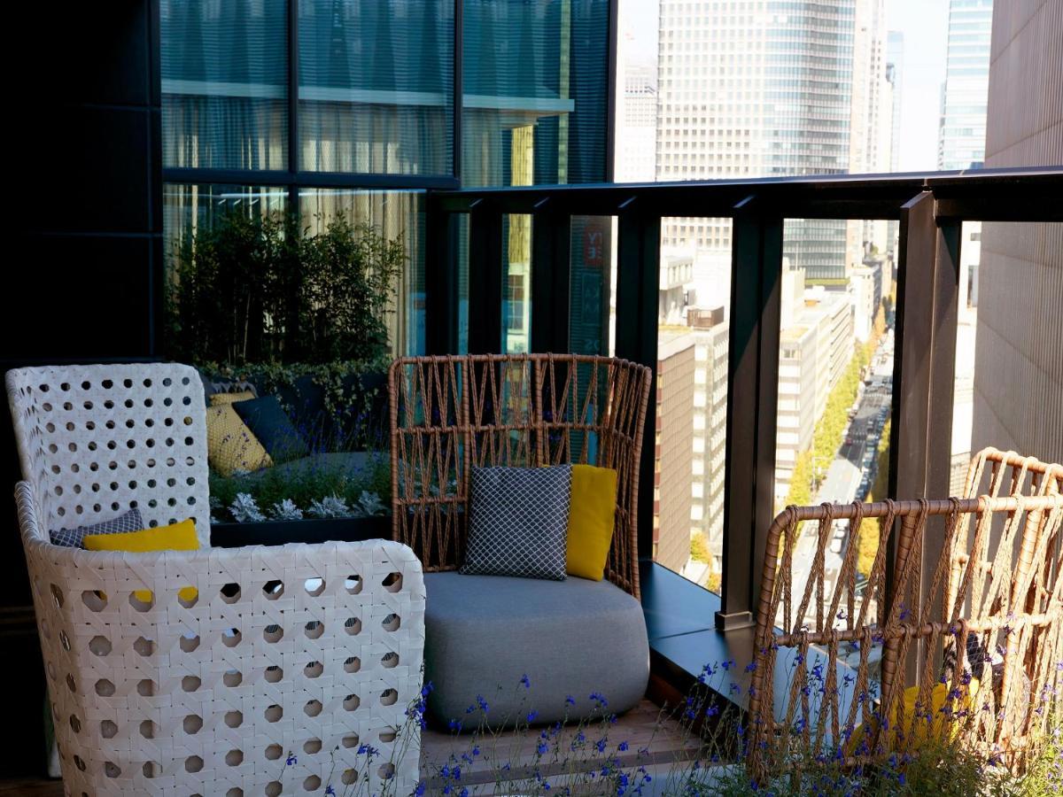 The Gate Hotel Tokyo By Hulic Zewnętrze zdjęcie A balcony in a residential building